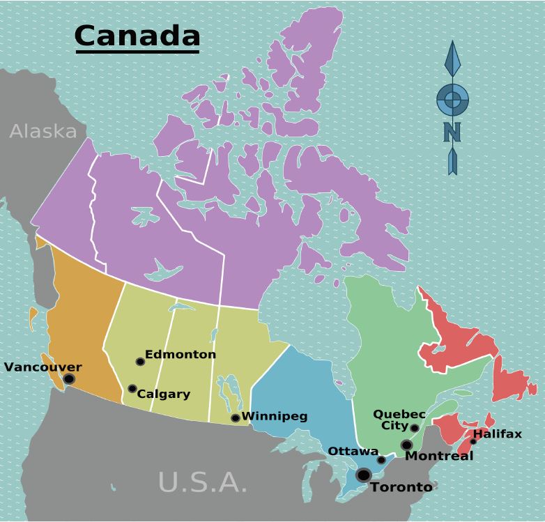 map of canada